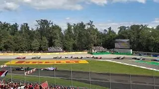 FORMULA 1 MONZA RACE START 2019- FIRST CHICANE