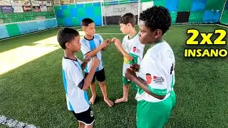 2x2 INSANO - Mini Messi e Ratinho vs Brayan e Matheus