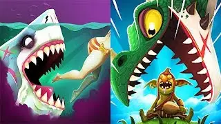 HUNGRY SHARK WORLD vs HUNGRY DRAGON