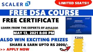 Free DSA Course With Free Certificate | Data Structure & Algorithm Free Course | DSA Online Training