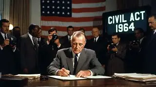 AMERICAN CIVIL RIGHTS ACT 1964 | LBJ Signs Historic Law  #viral #history #english #youtubevideos 