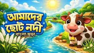 আমাদের ছোট নদী | Bangla Nursery Rhyme | Kids 3D Animation | বাংলা ছড়া |3 Moon Star