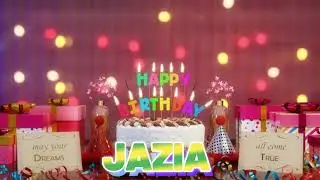 JAZIA Happy Birthday Song with Names 🌟 Happy Birthday to You