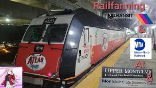 Railfaaning At Upper Montclair & MSU With NJT 4503