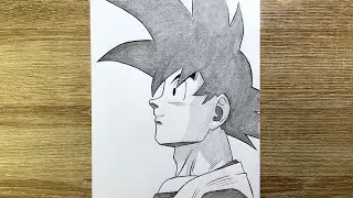 Comment dessiner Goku de Dragon Ball | Comment dessiner facilement &eacute;tape par &eacute;tape | Dessin Goku