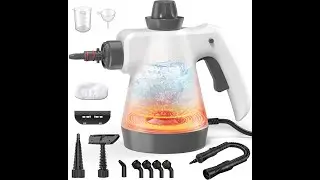 Steam Cleaner, Pressurized Handheld Steam Cleaner for Home with 12pcs Accessories & Safety Lock,