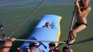 crazy jump Z-games 2016 воздушная подушка прыжки в воду