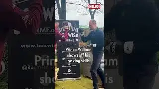Prince William boxes during charity visit | HELLO!