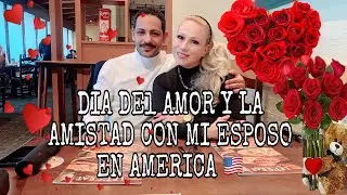 CENANDO EN EL DÍA DEL AMOR Y LA AMISTAD CON MI ESPOSO EGIPCIO POR PRIMERA VES EN AMERICA