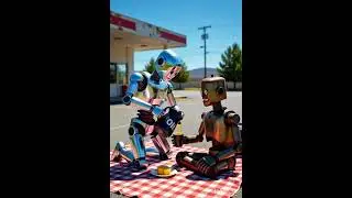 robot drink tea ☕☕☕ #beauty good wow so nice
