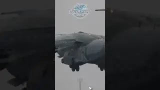 Brazilian Embraer KC390 landing at Lisbon Airport - FAB