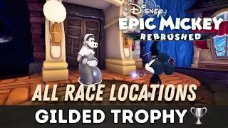 Epic Mickey Rebrushed - All Race Locations - Gilded Trophy/Achievement | Trofeo Asso della velocit&agrave;
