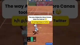 The way Alejandro Moro Canas took the 2nd set 😲 #shorts #tennis #atpchallenger