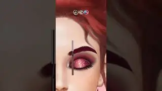 Barbie glittery eye makeup #barbiegirl #barbie #music #foryou #barbiedoll #barbiemovie