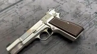 Nickel Plated Browning Hi-Power MK3 Custom