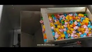 Automatic LEGO blocks weighing filling bag packaging machine testing video