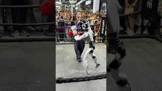 🤣Fighter Robot vs. Human Trainer: The Unexpected Brawl! #robotics  #combatrobots #fight