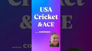 USA Cricket and ACE &hellip;. continues