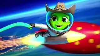 🚀 Rocket Rodeo! | Fun Alien Cowboy Song for Kids | Yeehaw Space Adventure!