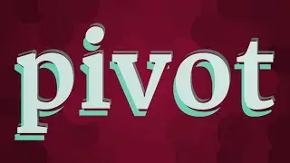 PIVOT pronunciation &bull; How to pronounce PIVOT