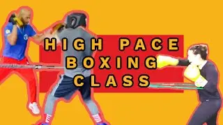 Extremely High Pace Boxing w/Pads & Resistant Bands. Watch till the end!