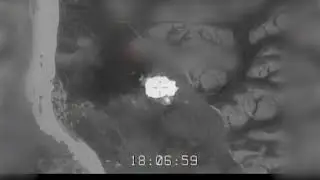 Air Force F 15s Blast ISIS Hideout in Iraq