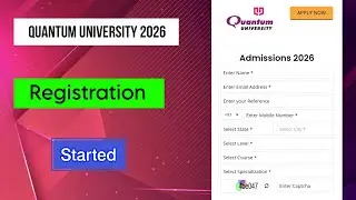 Quantum University 2026 Registration Started | Quantum University 2026 Application form | MDE