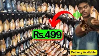 100% Original Leather Shoes Wholesale Market in Ambur | Handmade Shoes Branded Surplus Shoes
