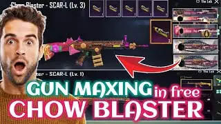 How to upgrade CHOW BLASTER SCAR-L gun skin in Free - Abhinav Plays #Abhinavlive