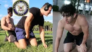 Bodybuilders try the US Navy Seals Fitness Test without Practice *Teen Edition*