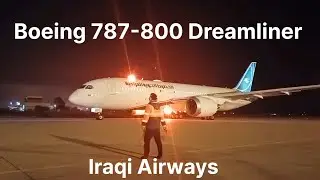 Boeing 787-800 Dreamliner Pushback Iraqi Airways YIATC