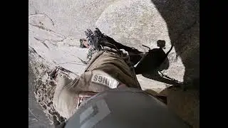 Crux Pitch of PBR Street Gang, Pine Creek Canyon, CA