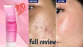 jenpharm new brightening Pink clay mask review۔ bright skin in 10 minutes #jenpharm #claymask 