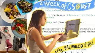 A healthy week in my life as a computer science student at UofTears (8 hrs of sleep baby ;))