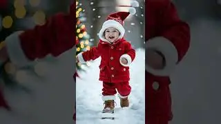 Cute Baby Santa Christmas Magic ❄️🎅 | Viral Shorts