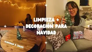 Vlogmas 5 (2025)/ Limpieza post semestre + decorando para Navidad