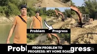 Problem to progress: My home Road under construction 🚧🛣️#road #roadsafety #fyp#contructionwork #vlog