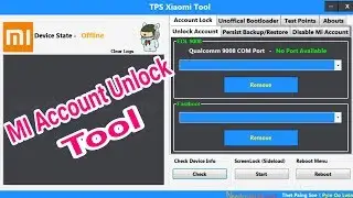 MI Account Remove 100% Done With TPS Xiaomi Tool