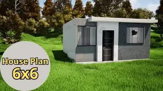 План маленького дома 6х6 м / CARE&COMFORT
