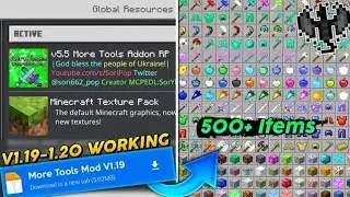 🔥More tools Addon for Minecraft Pe 1.20/Warden armor Also🔥