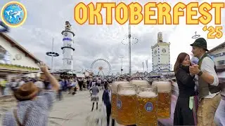Октоберфест в Мюнхене | Палатка Хофбрау | Баварская еда, аттракционы и развлечения!