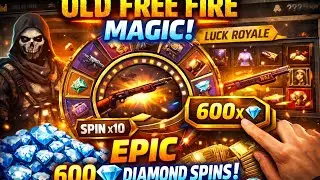 OLD FREE FIRE 😱 | 600💎 Diamond Luck Royale Spin | Elite Pass Royal OPEN! #OldFreeFire #FFLuckRoyale