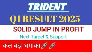 TRIDENT quarter 1 result. TRIDENT latest NEWS. TRIDENT  Stock analysis. today stock in focus.TRIDENT