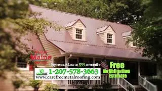 Maine Metal Roofing contractors Carefree Metal Roofing $1,500.00 off $99.00 per month