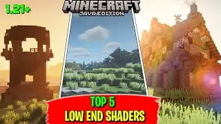 Top 5 SHADERS for LOW END PC || Minecraft 1.21 SHADERS for All Launchers