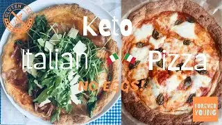 Most Delicious Italian Low Carb Pizza⎪Egg-Free, LCHF, Gluten-free⎪SUB🇮🇹🇩🇪🇯🇵
