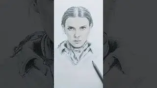 Drawing Eleven from strangers things😱❤️#strangerthings#art#eleven