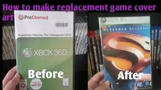 How to make replacement game cover art
