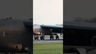 See the B-52 Thundering Down the Runway #bomber #military #jets