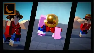 One piece : Luffy Pre-timeskip Skills Normal form, Gear 2, Gear 3 ( Roblox Moon Animator )